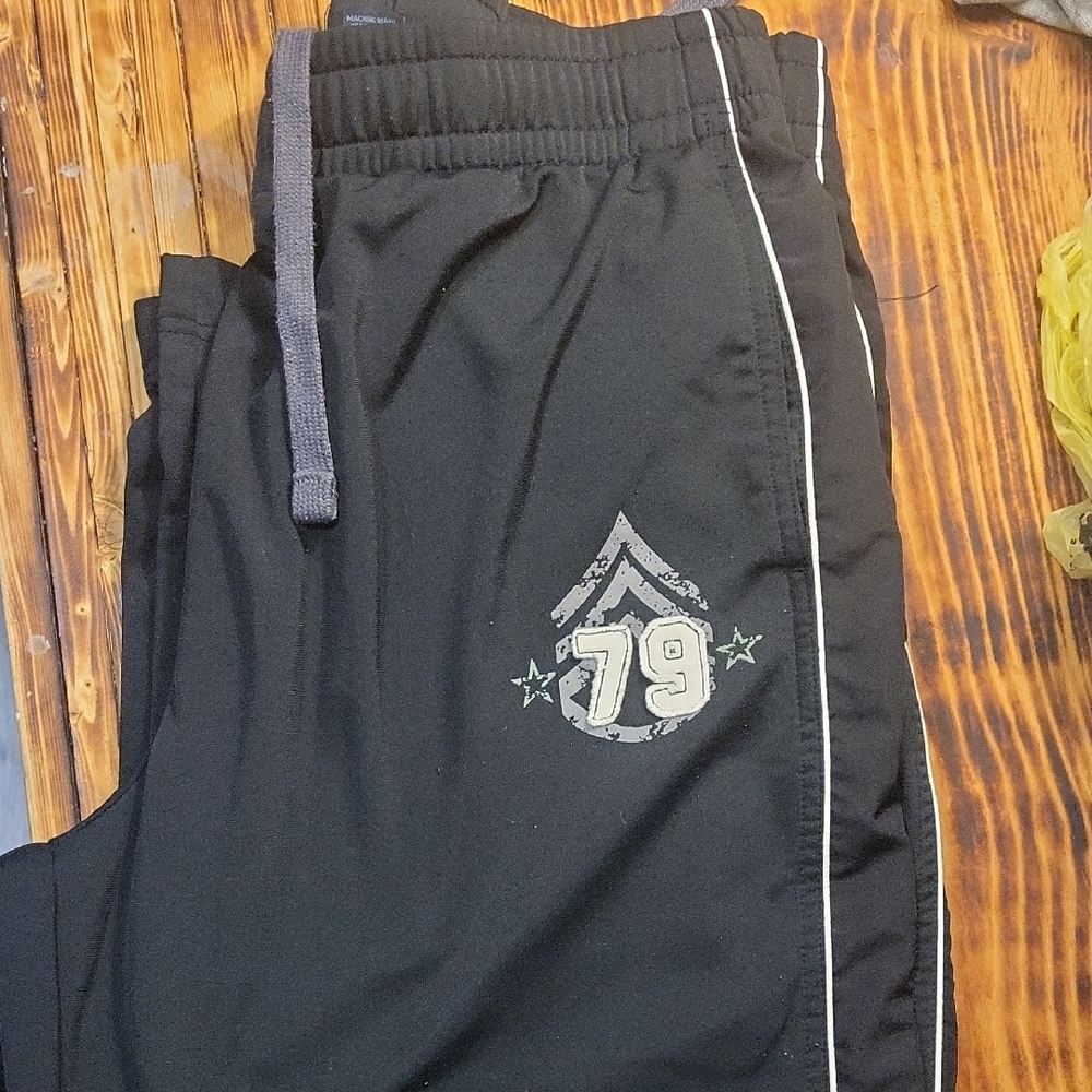 Urban Pipeline Black Joggers with White Trim